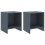 Mesitas de noche 2 uds madera de pino gris claro 35x30x40 cm de vidaXL, Mesitas de noche - Ref: Foro24-322243, Precio: 36,12 ...