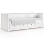 Sofá cama madera maciza de pino blanco 90x190 cm de , Camas y somieres - Ref: Foro24-820912, Precio: 418,50 €, Descuento: %