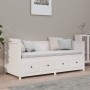 Sofá cama madera maciza de pino blanco 90x190 cm de , Camas y somieres - Ref: Foro24-820912, Precio: 418,50 €, Descuento: %