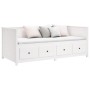 Sofá cama madera maciza de pino blanco 90x190 cm de , Camas y somieres - Ref: Foro24-820912, Precio: 418,50 €, Descuento: %
