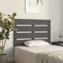 Bettkopfteil aus massivem grauem Kiefernholz, 100 x 3 x 80 cm von , Kopf- und Fußteile - Ref: Foro24-821334, Preis: 41,87 €, ...