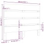 Cabecero de cama madera maciza de pino gris 100x3x80 cm de , Cabeceros y pies de cama - Ref: Foro24-821334, Precio: 42,35 €, ...