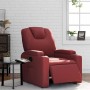 Sillón reclinable eléctrico de cuero sintético rojo tinto en Sillones | Comprar online en Foru.es