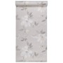 Papel pintado 3D no tejido estampado de flores gris 10x0,53 m de , Papel pintado - Ref: Foro24-353411, Precio: 21,59 €, Descu...