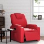 Sillón reclinable eléctrico de cuero sintético rojo en Sillones | Comprar online en Foru.es