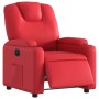 Sillón reclinable eléctrico de cuero sintético rojo en Sillones | Comprar online en Foru.es
