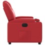 Sillón reclinable eléctrico de cuero sintético rojo en Sillones | Comprar online en Foru.es