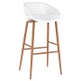 Mesa alta y taburetes de bar de 5 piezas blanco de , muebles para cocinas y comedores - Ref: Foro24-3057407, Precio: 435,88 €...