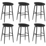 Mesa alta y taburetes de bar 7 piezas negro de , muebles para cocinas y comedores - Ref: Foro24-3057395, Precio: 516,46 €, De...