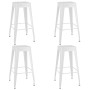 Mesa alta y taburetes de bar 5 piezas blanco de , muebles para cocinas y comedores - Ref: Foro24-3057430, Precio: 518,06 €, D...
