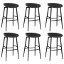 Mesa alta y taburetes de bar 7 piezas negro de , muebles para cocinas y comedores - Ref: Foro24-3057479, Precio: 552,96 €, De...