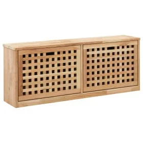 Banco zapatero de madera maciza de nogal 94x20x38 cm de , Zapateros y organizadores de calzado - Ref: Foro24-247599, Precio: ...