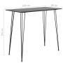 Mesa alta y taburetes de bar 7 piezas negro de , muebles para cocinas y comedores - Ref: Foro24-3057387, Precio: 726,68 €, De...