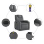 Sillón de masaje reclinable eléctrico cuero sintético gris en Sillones | Comprar online en Foru.es