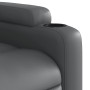 Sillón de masaje reclinable eléctrico cuero sintético gris en Sillones | Comprar online en Foru.es