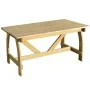 Mesa de jardín de madera de pino impregnada 150x74x75 cm de vidaXL, Mesas de jardín - Ref: Foro24-41962, Precio: 194,39 €, De...