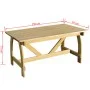 Mesa de jardín de madera de pino impregnada 150x74x75 cm de vidaXL, Mesas de jardín - Ref: Foro24-41962, Precio: 194,39 €, De...
