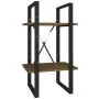 Estantería 2 niveles madera marrón roble 40x30x70 cm de , Librerías y estanterías - Ref: Foro24-821302, Precio: 34,01 €, Desc...