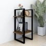 Estantería 2 niveles madera marrón roble 40x30x70 cm de , Librerías y estanterías - Ref: Foro24-821302, Precio: 34,38 €, Desc...