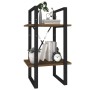 Estantería 2 niveles madera marrón roble 40x30x70 cm de , Librerías y estanterías - Ref: Foro24-821302, Precio: 34,38 €, Desc...