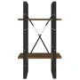 Estantería 2 niveles madera marrón roble 40x30x70 cm de , Librerías y estanterías - Ref: Foro24-821302, Precio: 34,01 €, Desc...