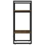 Estantería 2 niveles madera marrón roble 40x30x70 cm de , Librerías y estanterías - Ref: Foro24-821302, Precio: 34,01 €, Desc...