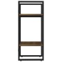 Estantería 2 niveles madera marrón roble 40x30x70 cm de , Librerías y estanterías - Ref: Foro24-821302, Precio: 34,38 €, Desc...