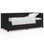 Sofá cama madera maciza de pino negro 90x200 cm de , Camas y somieres - Ref: Foro24-820905, Precio: 309,88 €, Descuento: %