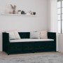 Sofá cama madera maciza de pino negro 90x200 cm de , Camas y somieres - Ref: Foro24-820905, Precio: 309,88 €, Descuento: %