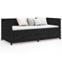 Sofá cama madera maciza de pino negro 90x200 cm de , Camas y somieres - Ref: Foro24-820905, Precio: 309,88 €, Descuento: %