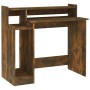 Escritorio con LED madera ingeniería roble ahumado 97x45x90 cm de , Escritorios - Ref: Foro24-820475, Precio: 58,71 €, Descue...