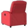 Sillón de masaje reclinable eléctrico de cuero artificial rojo en Sillones | Comprar online en Foru.es