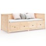 Sofá cama madera maciza de pino 90x190 cm de , Camas y somieres - Ref: Foro24-820911, Precio: 329,39 €, Descuento: %