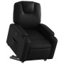 Sillón reclinable elevable cuero artificial negro en Sillones | Comprar online en Foru.es