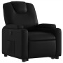 Sillón reclinable elevable cuero artificial negro en Sillones | Comprar online en Foru.es