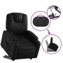 Sillón reclinable elevable cuero artificial negro en Sillones | Comprar online en Foru.es