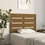 Solid honey brown pine wood headboard 100x3x80 cm by , Headboards and footboards - Ref: Foro24-821335, Price: 50,84 €, Discou...