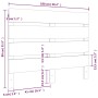 Cabecero madera maciza de pino marrón miel 100x3x80 cm de , Cabeceros y pies de cama - Ref: Foro24-821335, Precio: 51,55 €, D...
