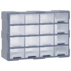 Multi-drawer organizer with 16 medium drawers 52x16x37 cm by , Toolboxes - Ref: Foro24-149602, Price: 51,64 €, Discount: %