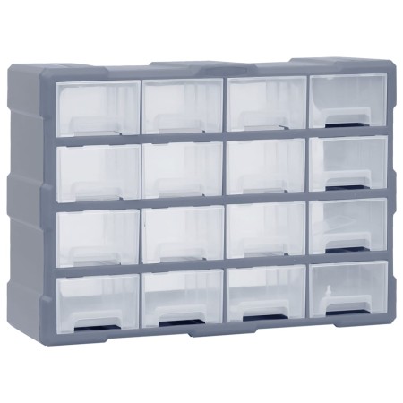 Organizador multicajones con 16 cajones medianos 52x16x37 cm de , Cajas de herramientas - Ref: Foro24-149602, Precio: 49,37 €...