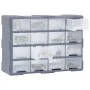 Multi-drawer organizer with 16 medium drawers 52x16x37 cm by , Toolboxes - Ref: Foro24-149602, Price: 51,64 €, Discount: %