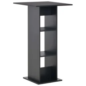 Mesa de bar color negro 60x60x110 cm de , Mesas de cocina y de comedor - Ref: Foro24-280206, Precio: 101,31 €, Descuento: %