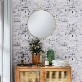 Papel pintado de pared 3D aspecto piedra gris y marrón de , Papel pintado - Ref: Foro24-353396, Precio: 10,66 €, Descuento: %