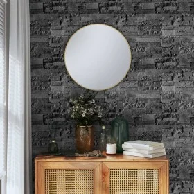 Papel pintado de pared 3D aspecto piedra negro de , Papel pintado - Ref: Foro24-353394, Precio: 12,84 €, Descuento: %