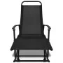 Silla mecedora de jardín acero y textilene negro de vidaXL, Sillas de jardín - Ref: Foro24-42158, Precio: 118,45 €, Descuento: %