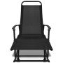 Silla mecedora de jardín acero y textilene negro de vidaXL, Sillas de jardín - Ref: Foro24-42158, Precio: 121,58 €, Descuento: %