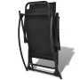 Silla mecedora de jardín acero y textilene negro de vidaXL, Sillas de jardín - Ref: Foro24-42158, Precio: 118,45 €, Descuento: %