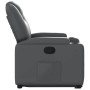 Sillón reclinable elevable cuero artificial gris en Sillones | Comprar online en Foru.es