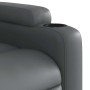 Sillón reclinable elevable cuero artificial gris en Sillones | Comprar online en Foru.es