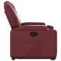 Sillón reclinable elevable cuero artificial rojo tinto en Sillones | Comprar online en Foru.es